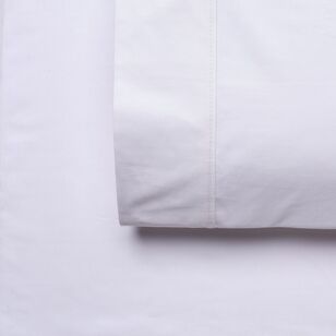 Brampton House 250 Thread Count Cotton Fitted Sheet Set White