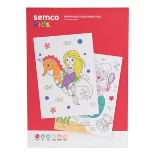 Semco Kids Mermaids Colouring Pad Multicoloured