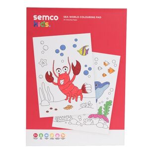 Semco Kids Sea World Colouring Pad Multicoloured