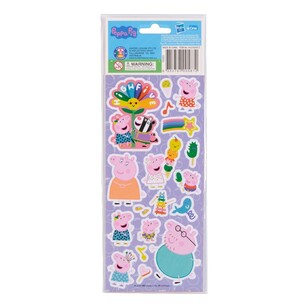 Hunter Leisure Peppa Pig Puffy Stickers 3 Pack Multicoloured