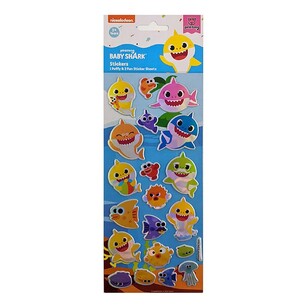 Hunter Leisure Baby Shark Puffy Stickers 3 Pack Multicoloured