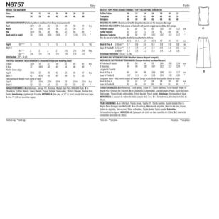 Pattern N6717 Tutorial New Look N6757 Misses' Top & Skirt Pattern