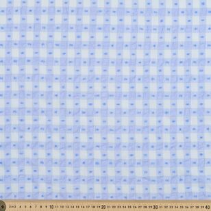 Checked 138 cm Swiss Dot Chiffon Fabric Periwinkle 138 cm
