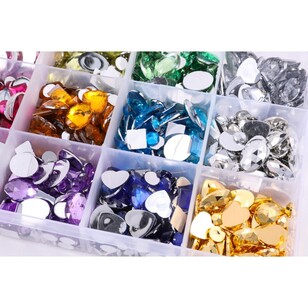 Crafters Choice Large Multi Shape Gems Multicoloured