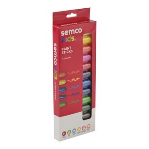 Semco Kids Paint Sticks 12 Pack Multicoloured