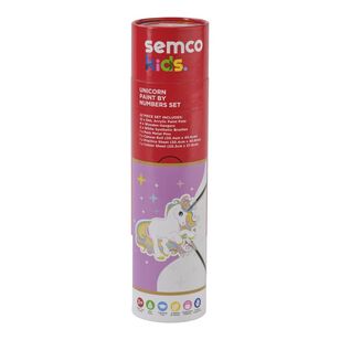 Semco Kids Unicorn Paint By Numbers Set 22 Pack Multicoloured