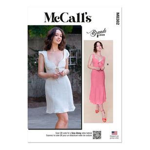 Mccalls M838 Misses' Dress Pattern White