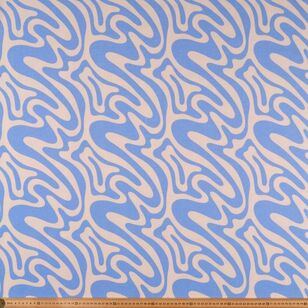Psychedelic Swirl 112 cm Flannelette Fabric Multicoloured 112 cm