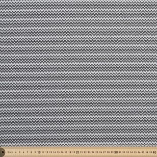 Lines 150 cm Jacquard Fabric  Black/White 150 cm
