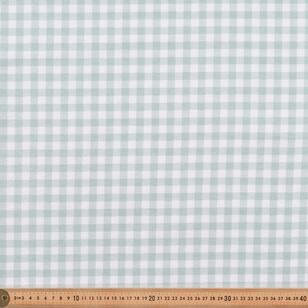 Mint Gingham 112 cm Cotton Flannelette Fabric Mint 112 cm