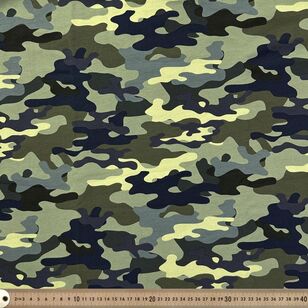 Camouflage 148 cm Cotton Spandex Fabric Multicoloured 148 cm