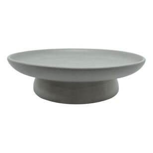 Bouclair Refined Retro Ceramic Bowl On Stand White 26 x 7 cm