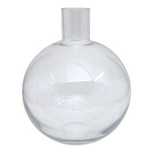Bouclair Refined Retro Glass Ball Vase Clear 23.5 x 29 cm