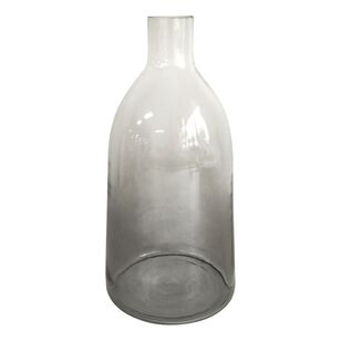 Bouclair Refined Retro Glass Bottle Vase Clear 13.5 x 30 cm