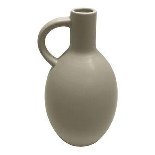 Bouclair Refined Retro Ceramic Table Vase Taupe 15 x 30 cm