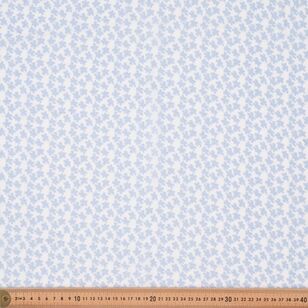 Daisy 145 cm Printed Crinkle Chiffon Fabric Blue 145 cm