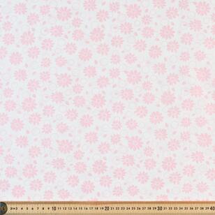 Low Volume Retro Flower 112 cm Cotton Fabric Pink 112 cm
