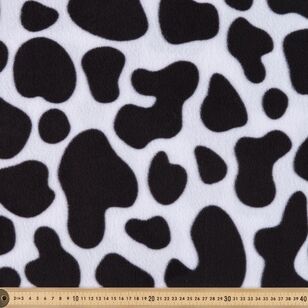 Cow 148 cm Husky Polar Fleece Fabric White & Black 148 cm