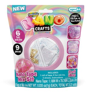 Nano Crafts Glitter Tape Pink