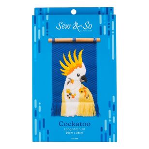 Sew & So Cockatoo Long Stitch Kit  Multicoloured