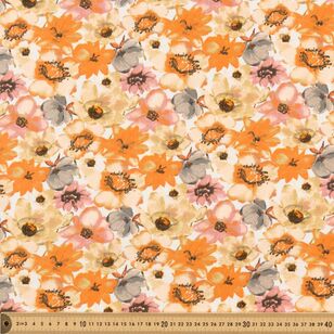 Soft Flowers 148 cm Jersey Fabric Multicoloured 148 cm