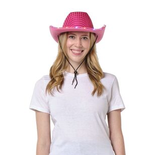 Spartys Light Up Cowboy Hat Pink