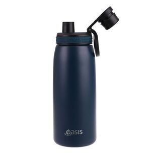 Oasis 780 ml Stainless Steel Insulated Bottle With Screw Cap Stopper Navy 780 mL