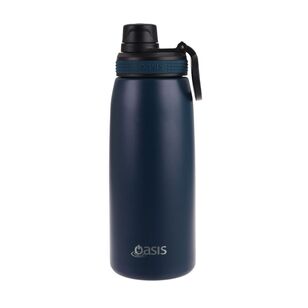 Oasis 780 ml Stainless Steel Insulated Bottle With Screw Cap Stopper Navy 780 mL