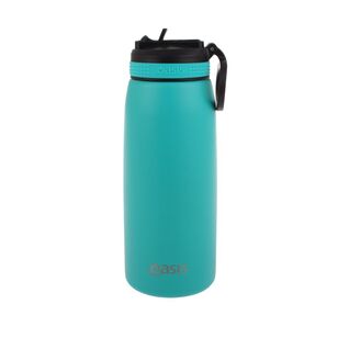 Oasis 780 ml Stainless Steel Insulated Bottle With Sipper Straw Turquoise 780 mL