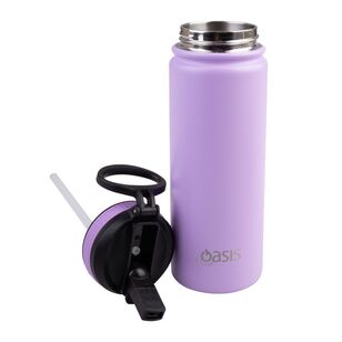 Oasis 550 ml Stainless Steel Challenger Straw Bottle Lavender 550 mL