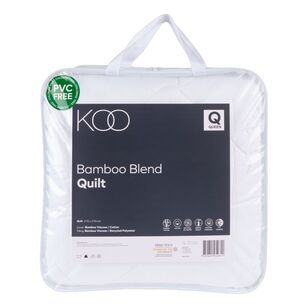 KOO Bamboo Blend Quilt White