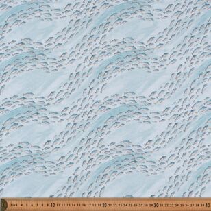 Blank Quilting Co Ocean Oasis Schools Of Fish 112 cm Cotton Fabric Blue 112 cm