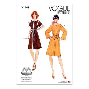 Vogue V1948 Misses' Dress Pattern White