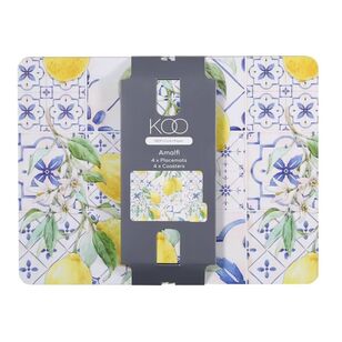 KOO Amalfi Placemat & Coaster Set Multicoloured