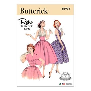 Butterick B6938 Misses' Halter Dress and Jacket Pattern White
