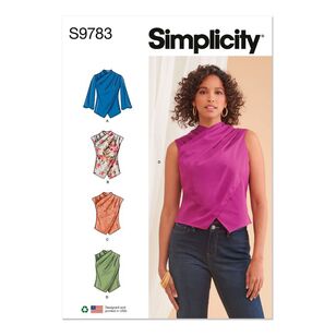 Simplicity S9783 Misses' Tops Pattern White