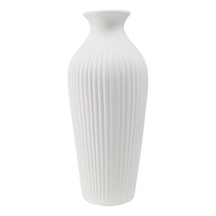 Mode Home Ceramic Vase III White 9 x 21.5 cm