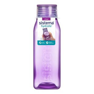 Sistema Plastic Square Bottle 475mL Assorted 475 ml