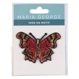 Maria George Moth Iron on Motif Orange