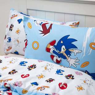 Sonic Blue Quilt Cover Set Multicoloured