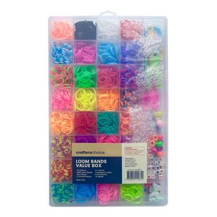 Crafters Choice Loom Bands Value Box Multicoloured