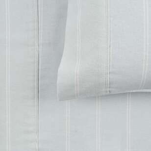 Linen House Flannelette Printed Dylan Sheet Set Grey