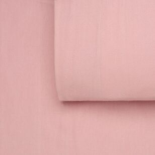 Brampton House Flannelette Sheet Set Pink