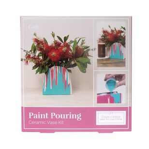 Craftsmart Paint Pouring Vase Kit Multicoloured