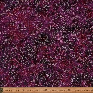 Indian Batik Speckled 112 cm Cotton Fabric Purple 112 cm