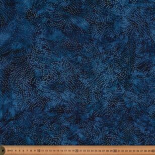 Indian Batik Speckled 3 112 cm Cotton Fabric Navy 112 cm