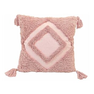 Ombre Home Evie Textured Cushion Pink 45 x 45 cm