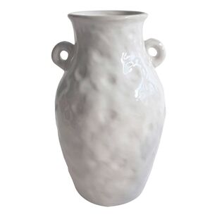 Ombre Home Evie Ceramic Vase White 14 x 13.7 x 24 cm