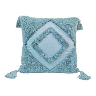 Ombre Home Imogen Textured Cushion Blue 45 x 45 cm