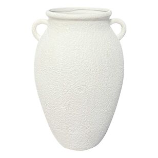 Ombre Home Imogen Ceramic Vase White 19.5 x 19.5 x 30 cm
